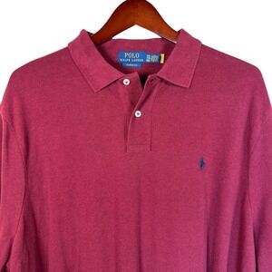 Polo Ralph Lauren Classic Fit Maroon Polo‎ Shirt XXL Golf Rugby Cotton Casual